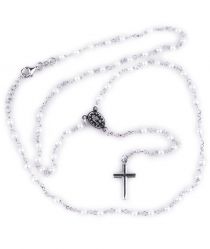 Růženec bílá perla se zapínáním image:Image Růženec bílá perla se zapínáním