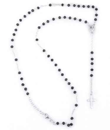 image:Image Růženec černý křišťál se zapínáním