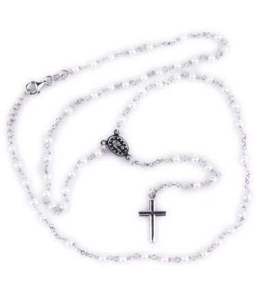 image:Image Růženec bílá perla se zapínáním