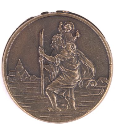 image:Image Plaketa sv. Kryštof, kulatá, 4,5 cm