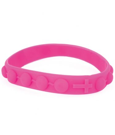image:Image Náramek desátek, silikon růžový