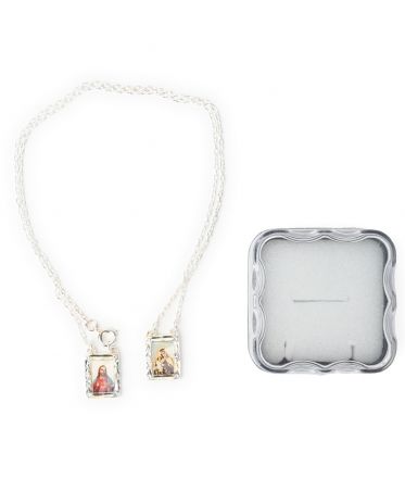 image:Image Škapulíř Panny Marie Karmelské, kovový