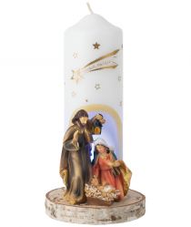 image:Image Svíce Svatá Rodina barevná, dioda, 21 cm