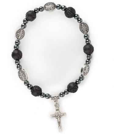 image:Image Náramek Benedikt, korálek černá růže