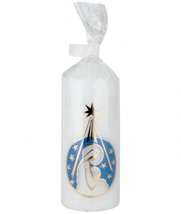 image:Image Svíce vánoční s potiskem Panna Maria s děťátkem 13 cm