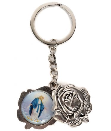 image:Image Přívěšek na klíče růže, otvírací