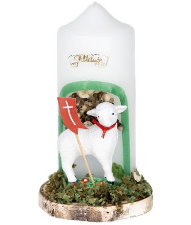 image:Image Svíce velikonoční s Beránkem 20 cm