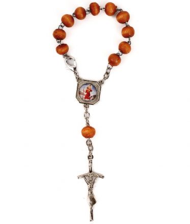 image:Image Desátek sv. Kryštof + Srdce Ježíšovo, ořech se zapínáním