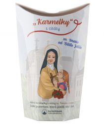 Karmelky s citáty sv. Terezie z Lisieux - příchuť růže image:Image Karmelky s citáty sv. Terezie z Lisieux - příchuť růže