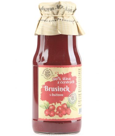 image:Image Šťáva z čerstvých brusinek s dužinou