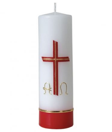 image:Image Velikonoční svíce s reliéfem, 17 cm