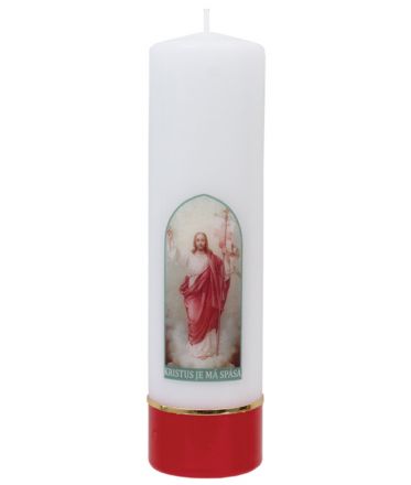 image:Image Velikonoční svíce s potiskem, 22 cm