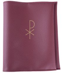 Obal na modrý kancionál v barvě vínově červené image:Image Obal na modrý kancionál v barvě vínově červené