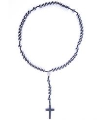 Růženec hematit + kříž hematit image:Image Růženec hematit + kříž hematit