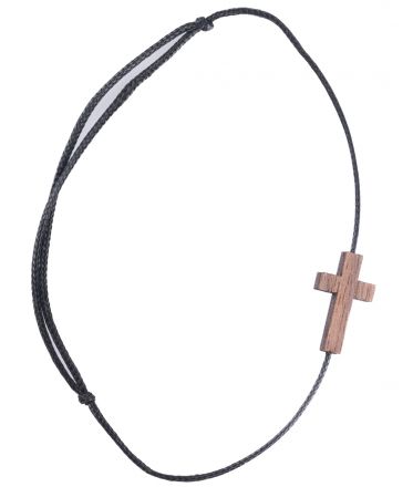 image:Image Náramek provázkový s dřevěným křížkem