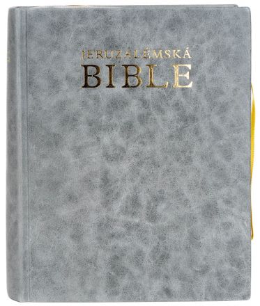 image:Image Jeruzalémská Bible v kůži - stříbrošedá