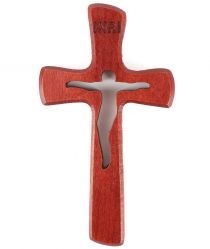 image:Image Kříž s výřezem, barva višeň, 13 cm