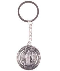 image:Image Přívěšek na klíče s medailí sv. Benedikta, vypouklý