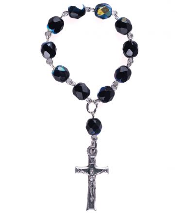 image:Image Růženec desátek, černý s kovovými odlesky