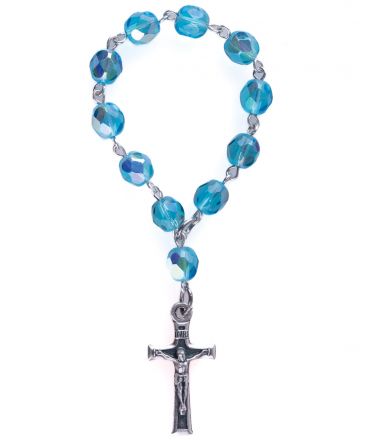 image:Image Růženec desátek, tyrkysově modrý