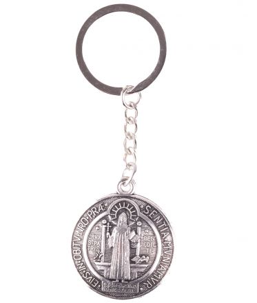 image:Image Přívěšek na klíče s medailí sv. Benedikta, vypouklý