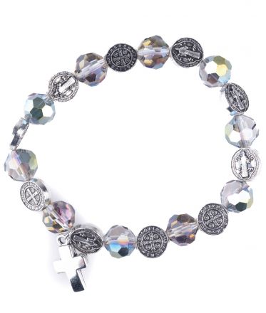 image:Image Náramek desátek sv. Benedikt skleněný korálek