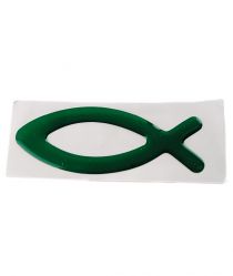 image:Image Samolepka rybička prostorová zelená 11 x 3,5 cm