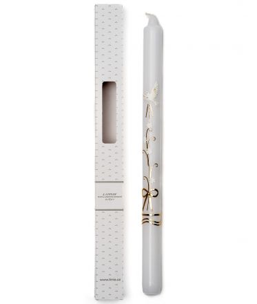 image:Image Křestní svíce s bílým motivem