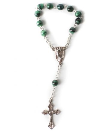 image:Image Růženec desátek - kulaté perly, zelený