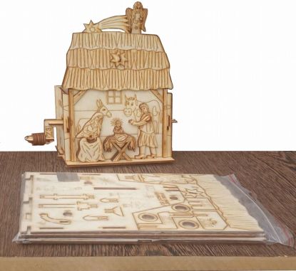 image:Image Pohyblivý betlém dřevěný - Ježíšek