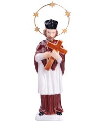 Svatý Jan Nepomucký, 21 cm keramika image:Image Svatý Jan Nepomucký, 21 cm keramika
