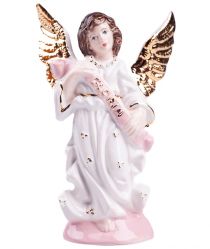 Anděl Gloria, 12 cm keramika, růžový nápis image:Image Anděl Gloria, 12 cm keramika, růžový nápis