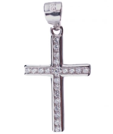 image:Image Křížek s bílými zirkony, 20 mm