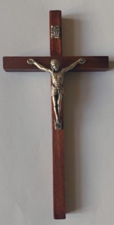 image:Image Kříž na zeď tmavý 18 cm