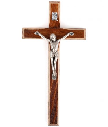 image:Image Kříž na zeď tmavý 16 cm