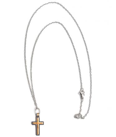 image:Image Řetízek s křížkem vykládaným žlutým kovem