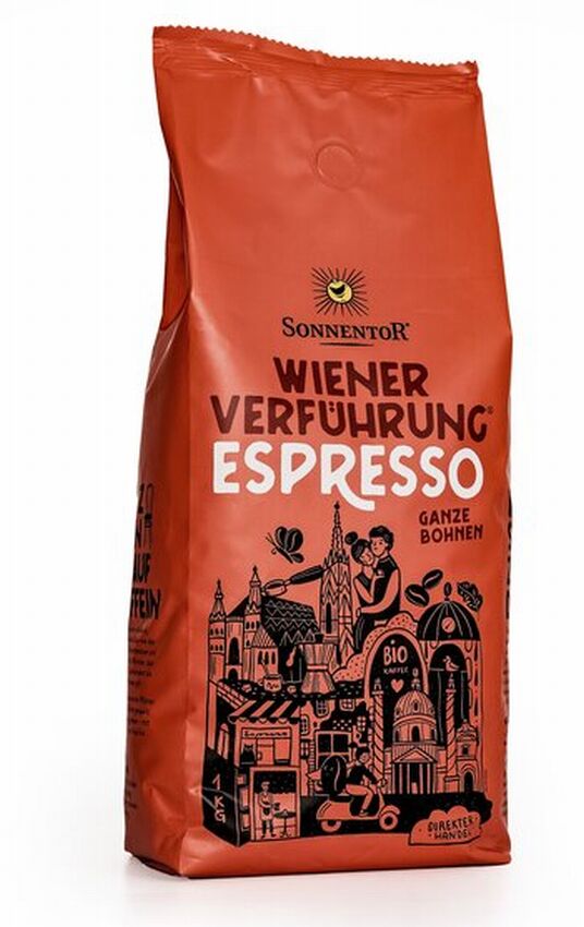Sonnentor s.r.o. Káva vídeňské pokušení espresso zrnková 500G
