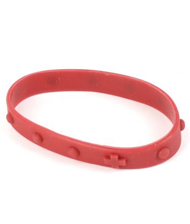 image:Image Náramek desátek, silikon vínový