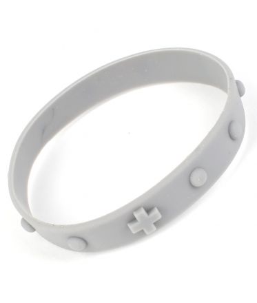 image:Image Náramek desátek, silikon šedý