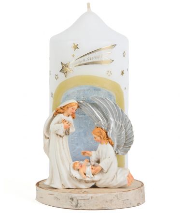 image:Image Svíce vánoční se Svatou rodinou a andělem