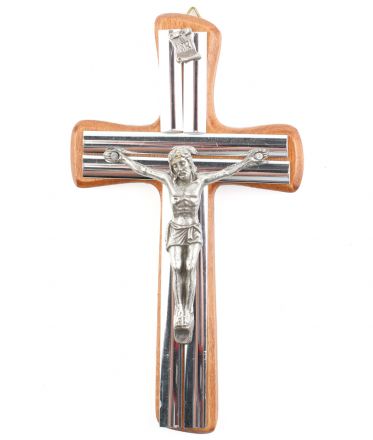 image:Image Kříž na zeď tmavé dřevo 15 cm