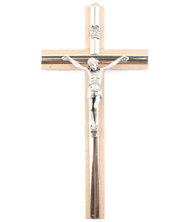 image:Image Kříž na zeď světlé dřevo 16 cm