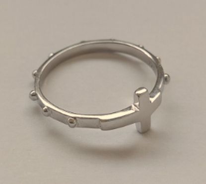 image:Image Růžencový prsten stříbrný 60mm