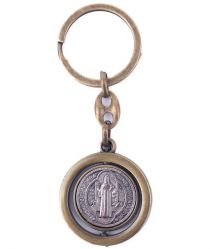 image:Image Přívěšek na klíče s medailí sv. Benedikta, mosaz