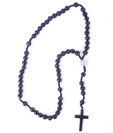 image:Image Růženec arabská noc, medailka Panny Marie, kříž hematit