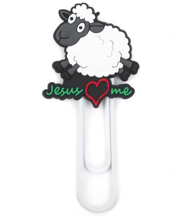 image:Image Záložka do knihy (svorka, ovečka)  zelená