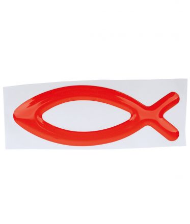 image:Image Samolepka rybička prostorová červená 8,5 x 3 cm