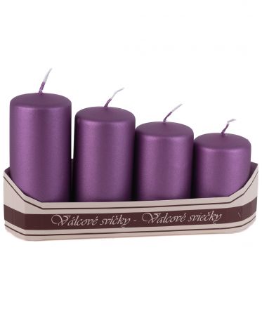 image:Image Adventní svíčky, metal violet pyramida