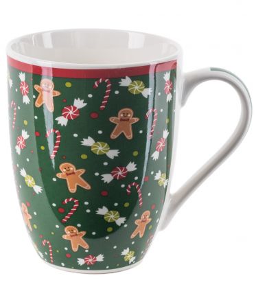 image:Image Hrnek vánoční motiv - zelený, 340 ml