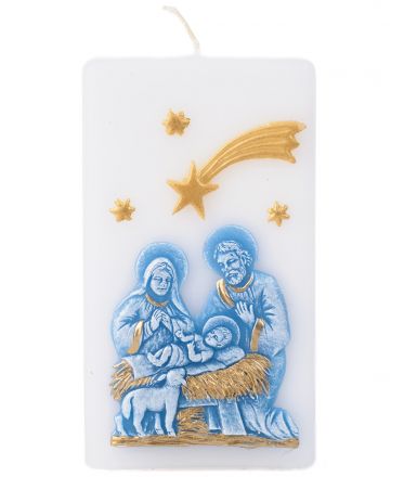 image:Image Svíce Svatá rodina, kvádr bílý, M